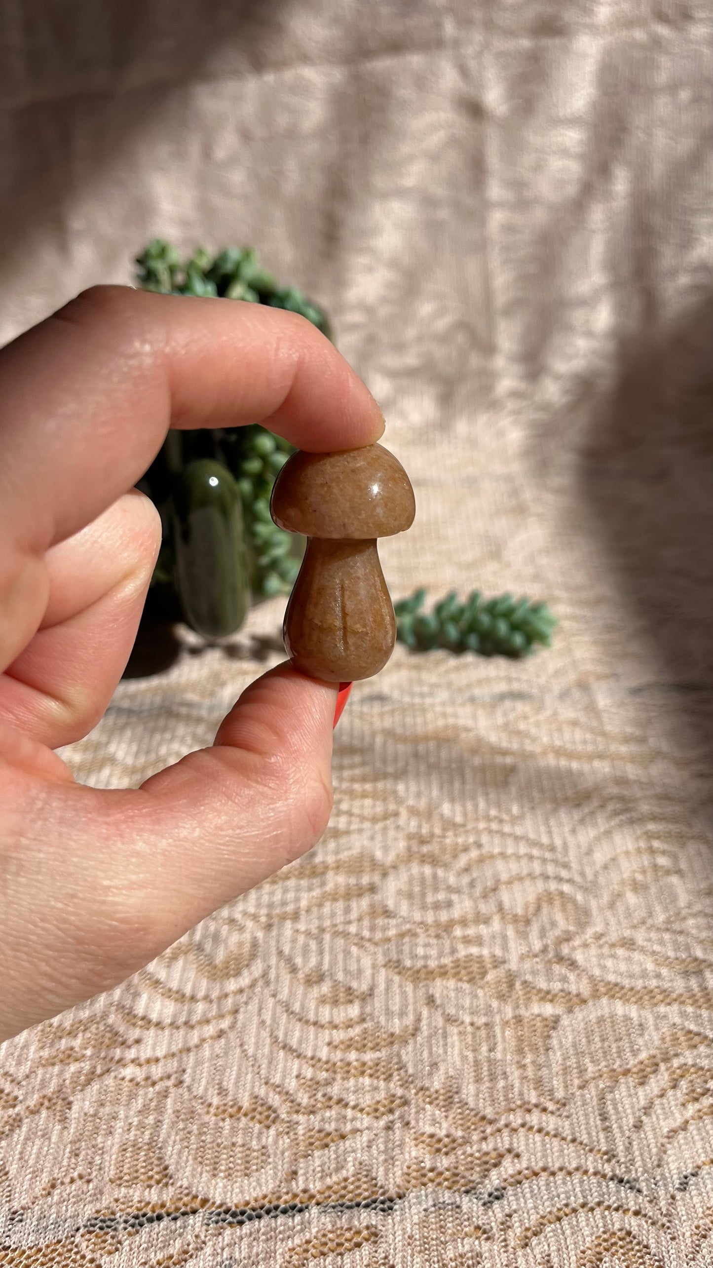 Small Agate Crystal Mushroom