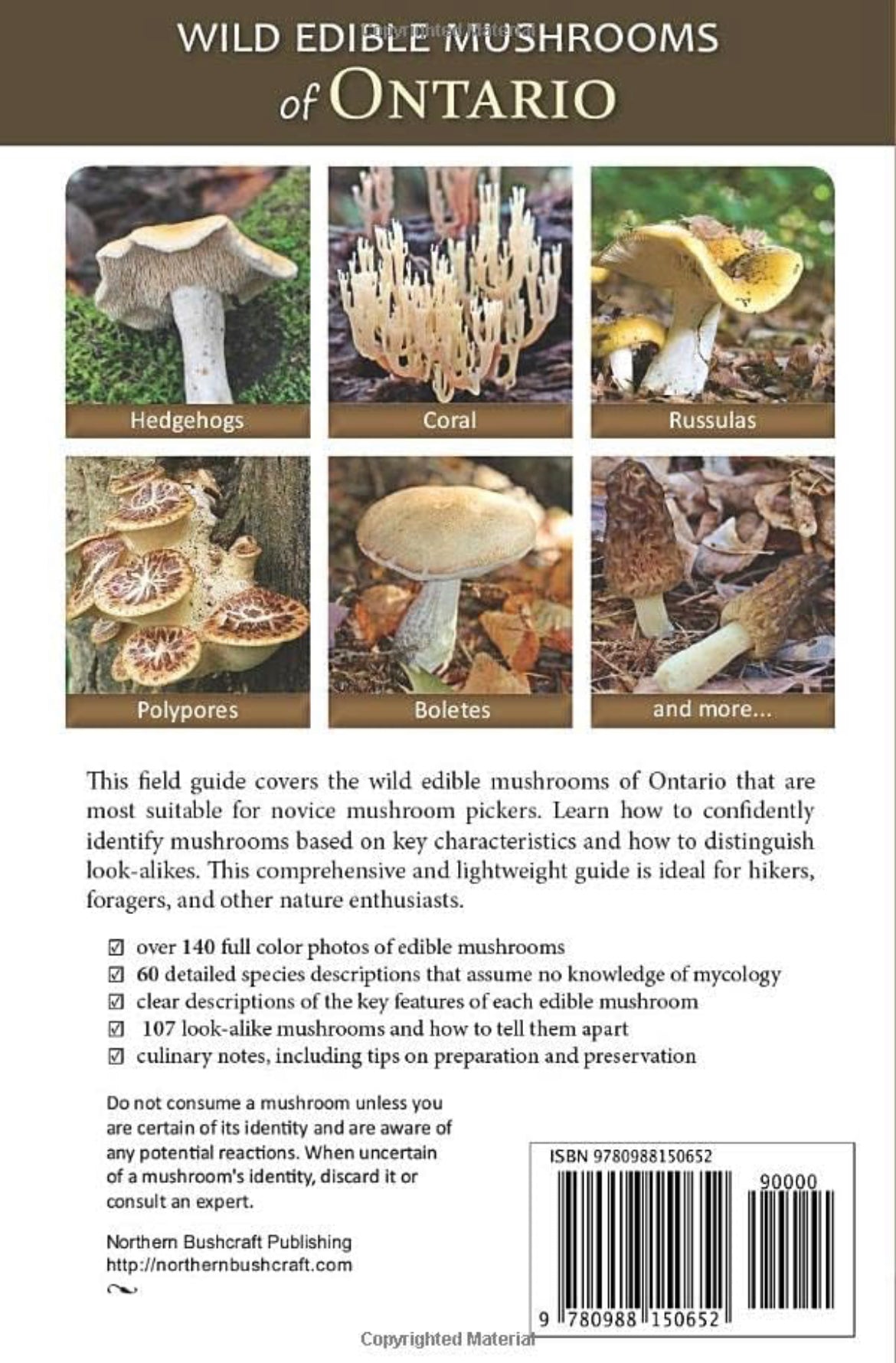 Wild Edible Mushrooms of Ontario Book Guide