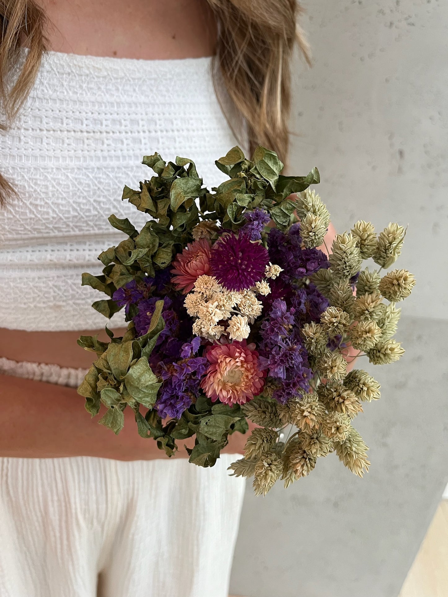 Purple Floral Dried Bundle