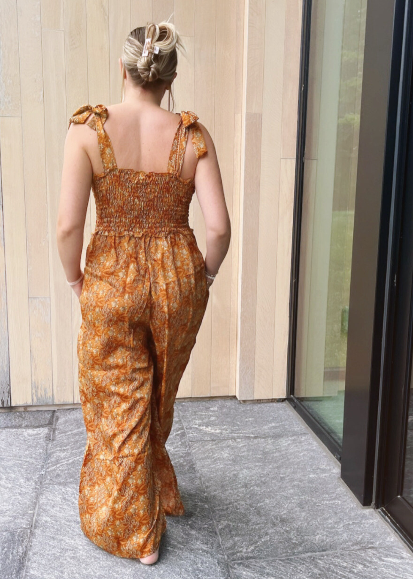 Whimsical Jumpsuit - Orange