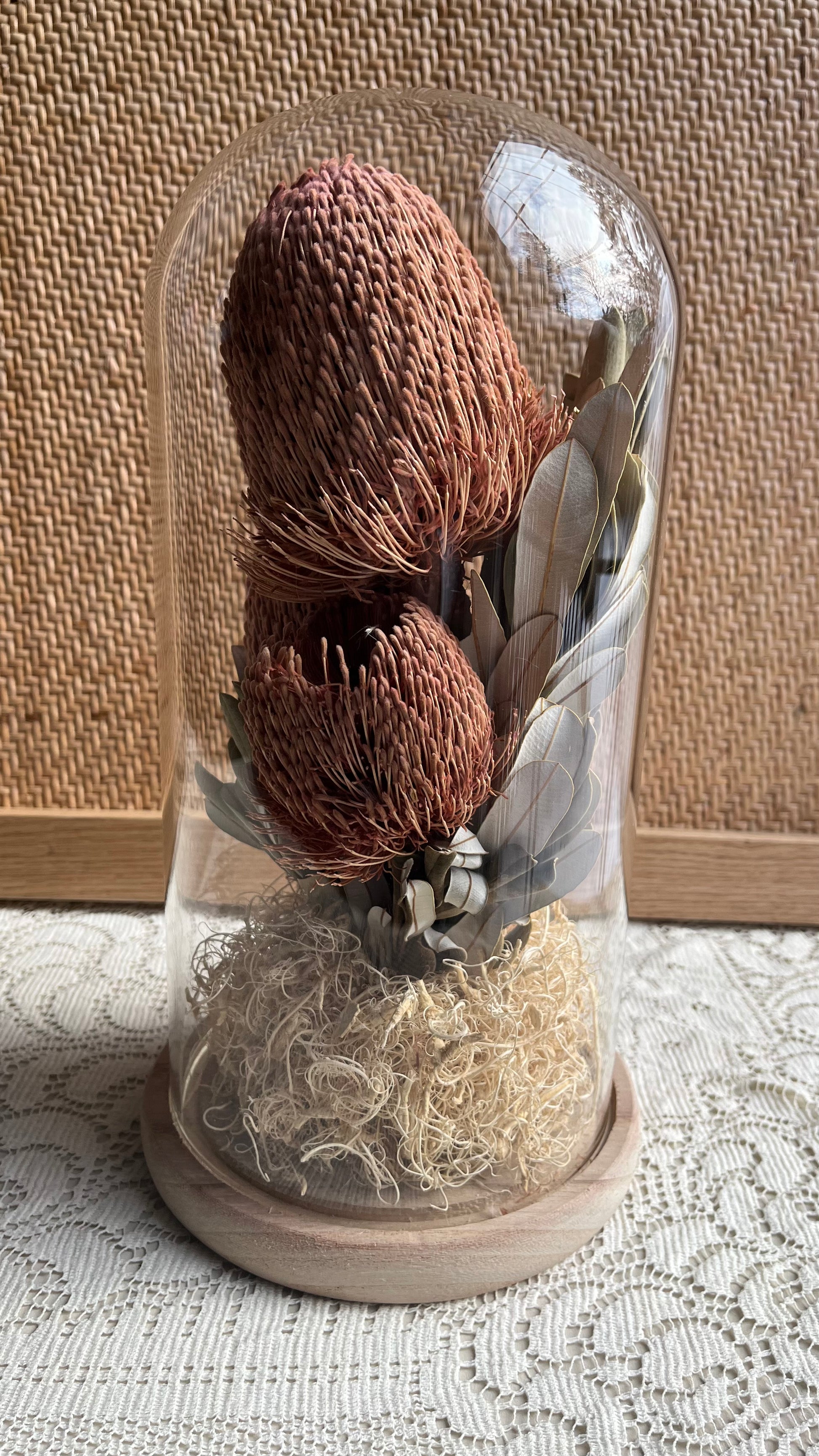 Dried flower cloche
